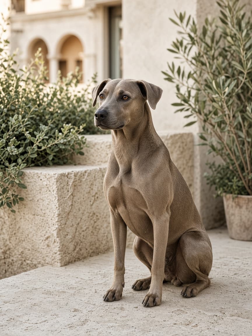 Producto en prueba con un perro en casa