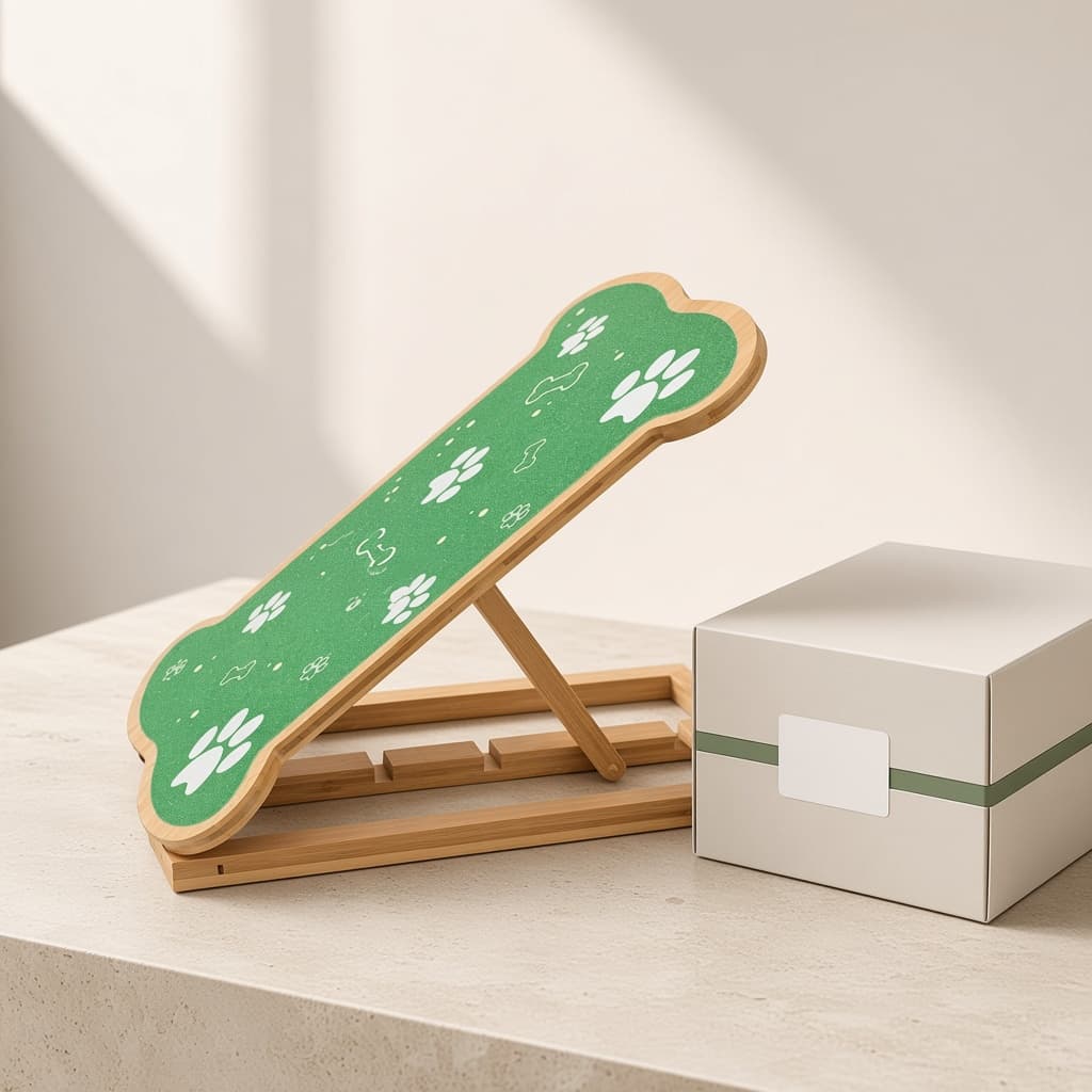 Tablero de bambú para uñas de perros